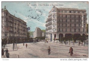 ALGER , Rue Michelet et Excelsior-Hotel , PU-1911