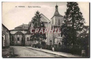 Old Postcard Poitiers Church of Saint Hilaire