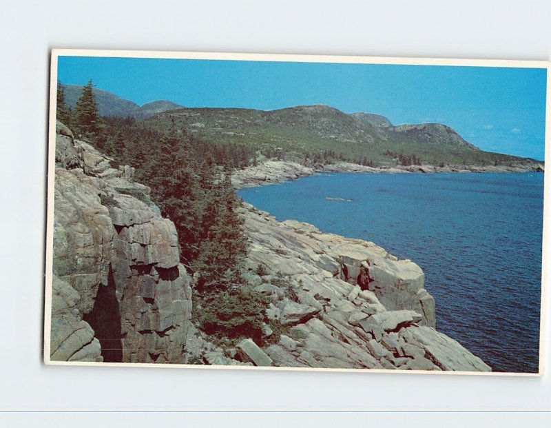 M-114297 Otter Cliff Summit Cadillac Mountain Range Ocean Drive Maine USA