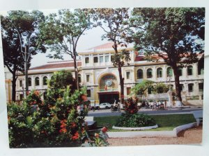 The Post Office Ho Chi Minh City Vietnam Vintage Postcard 1980s