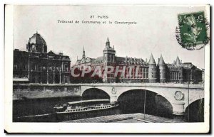 Old Postcard Paris Commercial Court and the Conciergerie