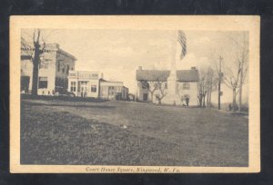 KINGWOOD WEST VIRGINIA DOWNTOWN STREET SQUARE VINTAGE POSTCARD