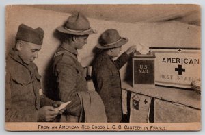 WW1 From An American Red Cross L.O.C. Canteen In France Postcard X28