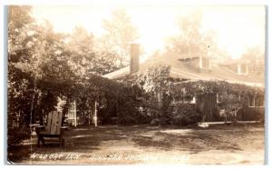 1937 RPPC Wildcat Inn, Boulder Junction, WI Postcard