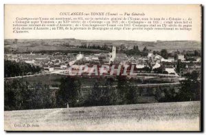 Coulanges sur Yonne Old Postcard General view