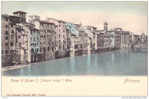 Tergo Di Borgo S. Tacopo Lungo l'Arno, Firenze (Tuscany), Italy, 1900-1910s