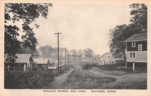 Milford Connecticut Walnut Street Bay View Vintage Postcard JJ658744
