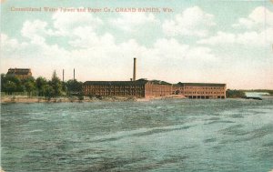 Postcard Wisconsin Grand Rapids Consolidated Water Power Paper Daly 23-1350