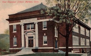 Meriden, Connecticut - A view of the West Grammar School - in 1912