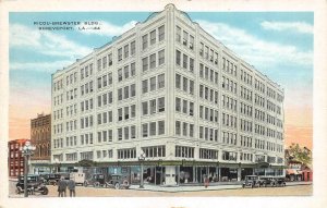 SHREVEPORT, LA Louisiana  RICOU-BREWSTER BUILDING & Street Scene c1920s Postcard