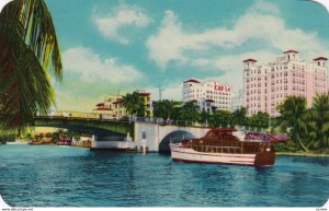 MIAMI, Florida, 1950s; Beautiful Dallas Park Section from Miami River