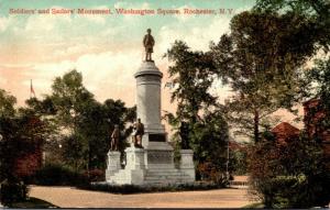 New York Rochester Washington Square Soldiers and Sailors Monument 1910