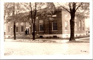 Real Photo Postcard Post Office in Hastings, Michigan