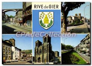Postcard Modern Rive De Gier The Viaduct Arms La Madeleine La Rue Victor Hugo