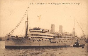 SS Albertville Compagnie Belge Maritime Du Congo Ship 1920 
