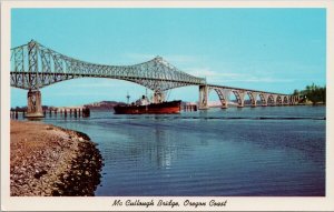 McCullough Bridge Oregon Coast Coos Bay OR Unused Anderson Vintage Postcard H37