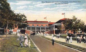 Women & Childrens Building Iowa State Fair Grounds Des Moines IA 1910c postcard