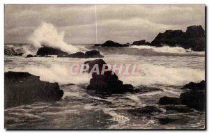 Old Postcard Sea infuriated Britain