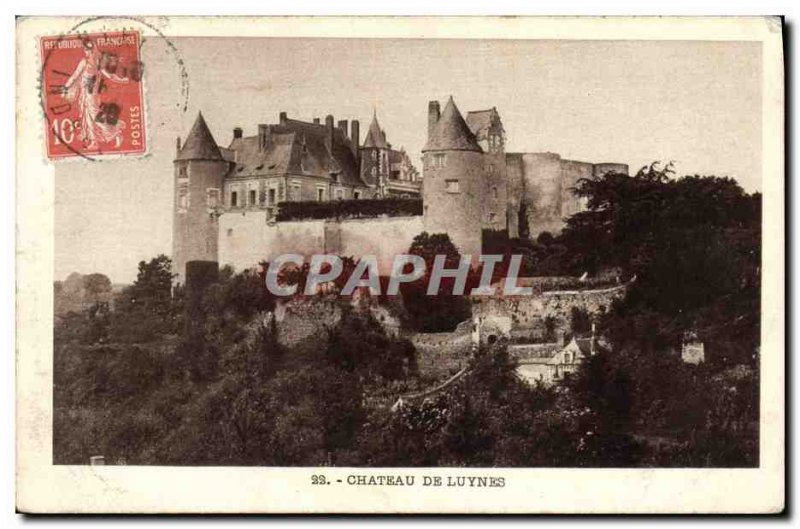 Old Postcard Chateau of Luynes