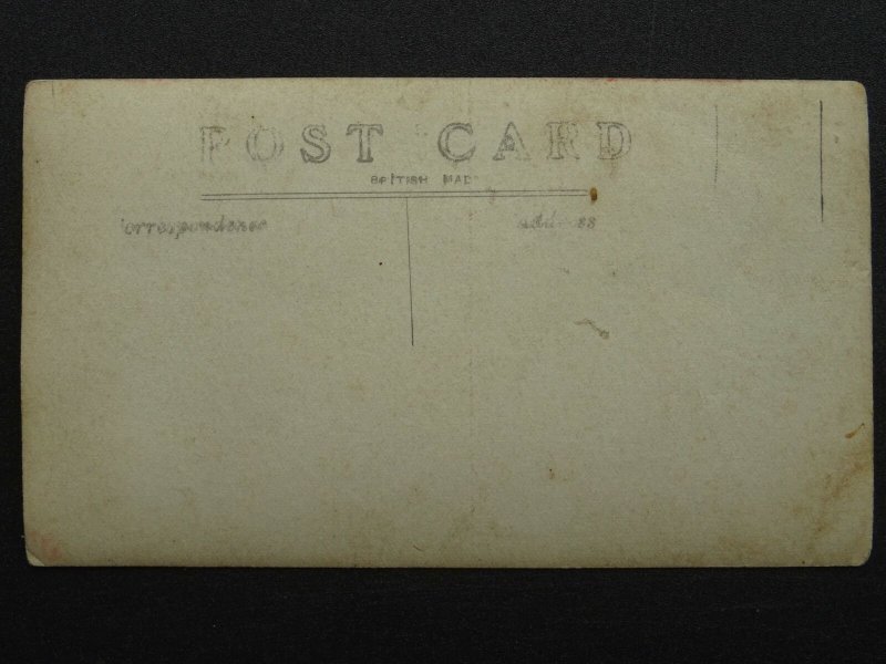 People Portrait FOUR NURSES & A CAT - Old RP Postcard