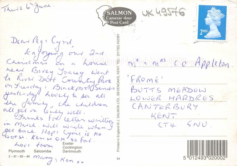 uk49576 south devon uk map