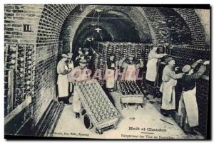 Old Postcard Folklore Wine Vineyard Harvest Champagne Moet et Chandon Storage...