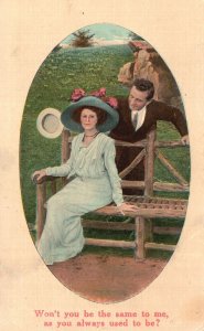 Vintage Postcard 1912 Won't You Be the Same to Me as You Always Used to Be? Art