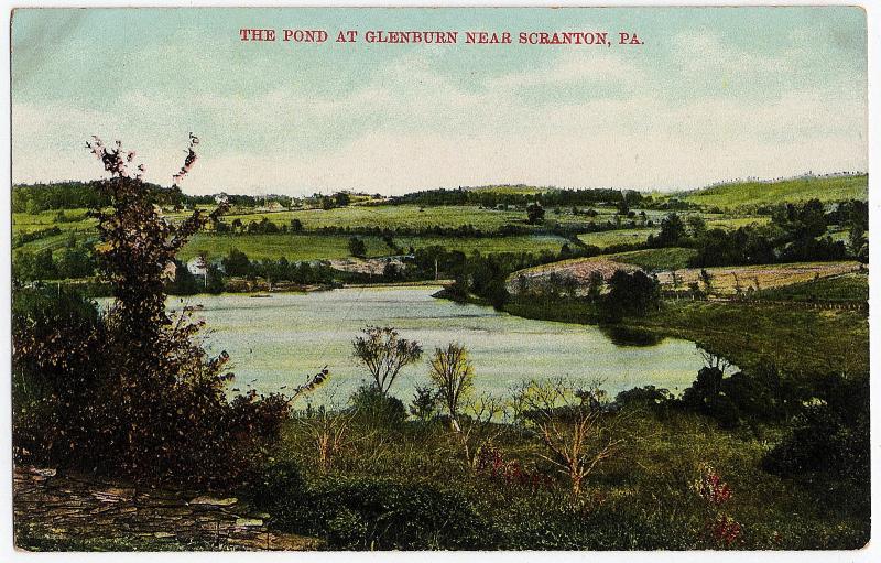 1907 The Pond at Glenburn Near Scranton PA Lackawanna RARE Woolworth DB Postcard