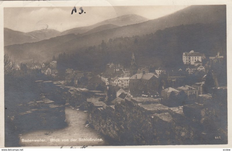 RP: BADENWEILER , Germany , 1926 ; Blick von der Schlossryine