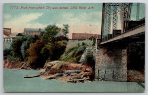 Little Rock AR Arkansas Rock From Which City Was Named Postcard O22