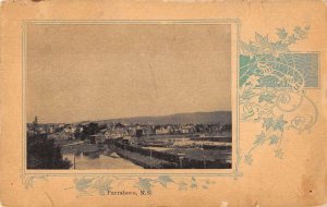 Parrsboro Nova Scotia Canada panoramic view of area antique pc BB1038