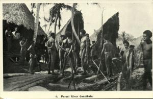 papua new guinea, PURARI River Cannibals, Native Headhunters (1930s)