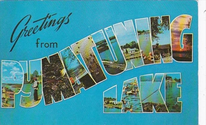 Pennsylvania Greetings From Pumatuning Lake 1961