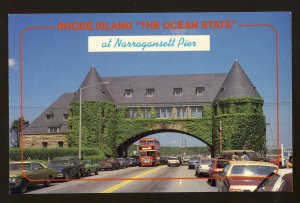 Narragansett, Rhode Island/RI Postcard, Towers Of Narragansett, 1980's Cars