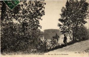 CPA POISSY Vue sur l'Ile de la Derivation (617815)