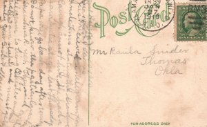 Vintage Postcard 1910 Language of Flowers Forget Me Not Affection Poem Artwork