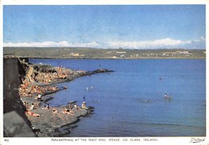 Sun Bathing at West End, Kilkee Clare Ireland Postal Used Unknown, Missing St...