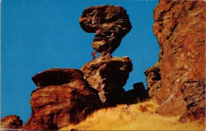 Balanced Rock near Castleford Idaho Postcard PC399