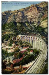 Old Postcard Tour In Gorges Du Loup Viaduct And The Hotel Viaduct And The Hotels