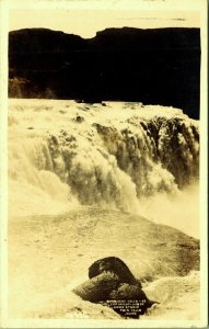 RPPC  Shoshone Falls 1910 Amos Studio Twin Falls Idaho Real Photo Postcard