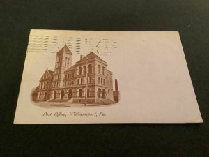 U.S Post Office Williamsport Pa 1910 Postcard R41414 