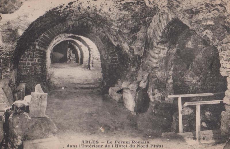 Arles Forum Remain Nord Pinus Ruins Hotel Interior Antique French Postcard