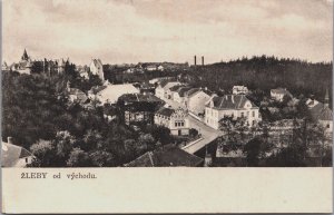 Czech Republic Zleby od Vychodu Žleby Vintage Postcard C051