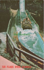 America Postcard - Atlanta, Six Flags Over Georgia, Log Jamboree Ride RS35589