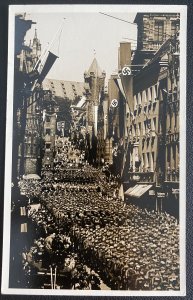 Mint WW 2 Germany Real Picture Postcard  NSADP 1936 Nurnberg Rally