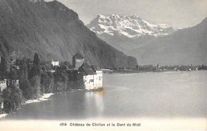 BF34221 chateau de chilion et la dent du midi switzerland  front/back scan