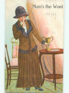 Divided-Back PRETTY WOMAN Risque Interest Postcard AA8076