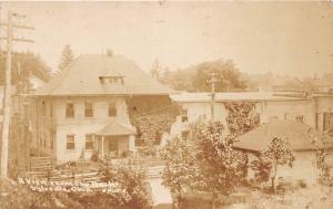 D2/ Sylvania Ohio Postcard Real Photo RPPC 1921 View from Railroad Depot Arch 