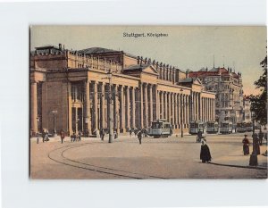 Postcard Königsbau Stuttgart Germany