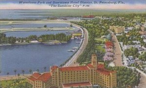 Florida St Petersburg Waterfront Park And Downtown Hotel District The Sunshin...